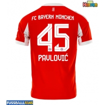 Bayern Munich Aleksandar Pavlovic #45 Heimtrikot 2025-26 Kurzarm